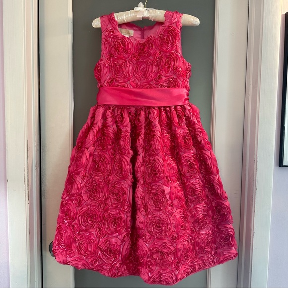 American Princess Pink dress with Rose embellishments - Picture 1 of 8